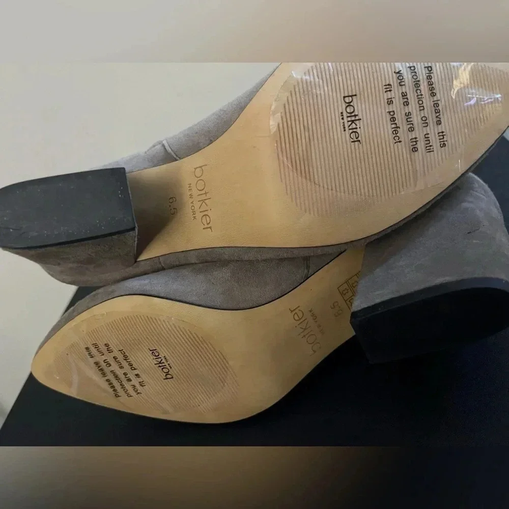 Botkier pointed toe suede booties casual heels fall